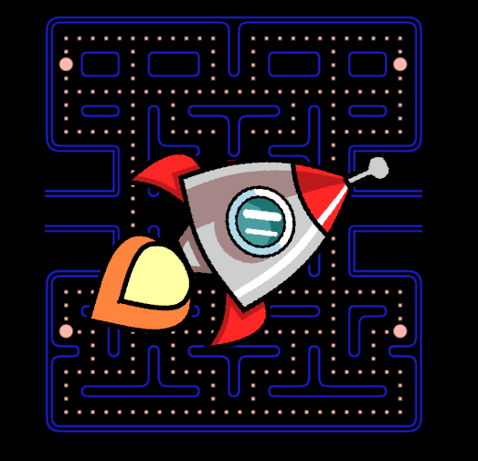 Astronautman Pacman Game